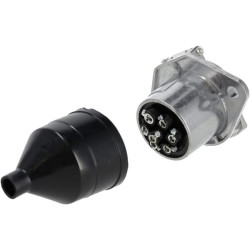 Priekabos lizdas 7-pin, aliuminis, 24V, varžtiniai gnybtai TR00011KR