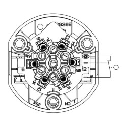 Lizdas WEST 13 polių (7+6) varžtinis kontaktas 101366JAE