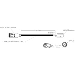 Adapterio kabelis Deutsch to ITT KAFDT2PITT
