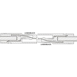 Kištukas 50 Juodas LASB50BLACK