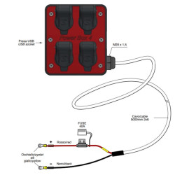 Maitinimo dėžė 4 4xCobo 12V EL906390