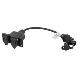 Lizdas 3 kontaktų dvigubas su kištuku 25036100PD