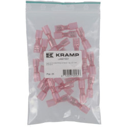 Nuo karščio susitraukiančio peilio vidinė jungtis, raudona, 0,5–1 mm², 6,3 x 4,8 mm LA901001