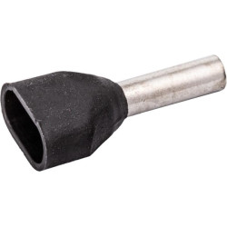 Kabelio galo gaubtas juodas, 1,5 mm² (100x) LA9735CKR