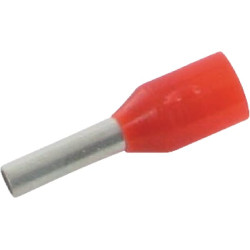 Kabelio galo gaubtas raudonas, 1mm² (100x) LA9530CKR