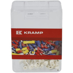 Laido galo gaubtas baltas, 0,5 mm² (100x) LA9720CKR