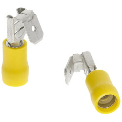 Gnybtų mentė, nugara, moteriška/vyriška geltona, 4-6 mm² 6,4x0,8 mm (50x) LA9355CKR