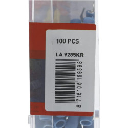 Šakės gnybtas, mėlynas, 1,5–2,5 mm² Ø5 mm (100x) LA9285CKR