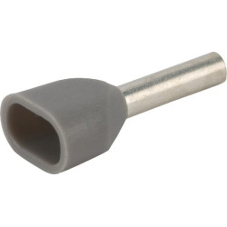 Kabelio galo dangtelis pilkas, 0,8 mm² (100x) LA9725CKR