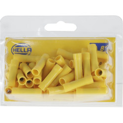 Užpakalinė jungtis, geltona, A serija, 4–6 mm² lizdinė plokštelė (50x), Hella 8KW044034003