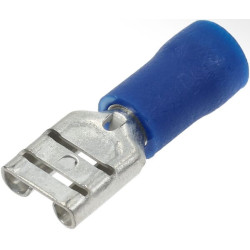 Gnybtų mentė, mėlyna, 1,5–2,5 mm² 6,3 x 0,8 mm (100 x) LA9015CKR