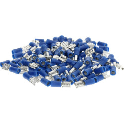 Gnybtų mentė, mėlyna, 1,5–2,5 mm² 6,3 x 0,8 mm (100 x) LA9015CKR