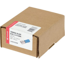 Gnybtų mentė, mėlyna, 1,5–2,5 mm² 6,3 x 0,8 mm (100 x) LA9015CKR