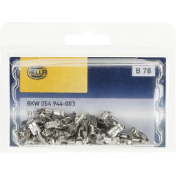 Gnybtų mentė moteriška, balta, 1,5-2,5 mm²4,8 / 6,3x0,8 mm, lizdinė plokštelė (50x), Hella 8KW054944003