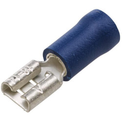 Gnybtų mentė moteriška, mėlyna, 1,5–2,5 mm² 4,8 x 0,8 mm, lizdinė plokštelė (100x), Hella 8KW744698003