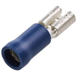 Gnybtų mentė moteriška, mėlyna, 1,5–2,5 mm² 4,8 x 0,8 mm, lizdinė plokštelė (100x), Hella 8KW744698003