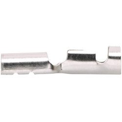 Gnybtų mentė moteriška, sidabrinė, 1,5–2,5 mm² 6,3 x 0,8 mm Ø6,3 mm, lizdinė plokštelė (100x), Hella 8KW744820003