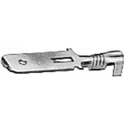 Gnybtų mentė, balta, 1,5-2,5 mm² 6,3 x 0,8 mm, lizdinė plokštelė (100x), Hella 8KW048056033