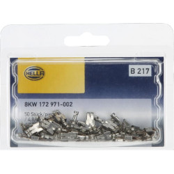 Gnybtų mentė moteriška, balta, 0,5-1 mm²4,8 / 6,3x0,8 mm, lizdinė plokštelė (50x), Hella 8KW172971002