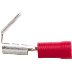 Gnybtų mentė moteriška, raudona, 0,5-1mm² 6,3x0,8 mm, lizdinė plokštelė (50x), Hella 8KW700143003