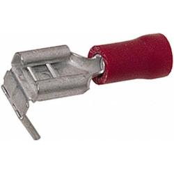 Gnybtų mentė moteriška, raudona, 0,5-1mm² 6,3x0,8 mm, lizdinė plokštelė (50x), Hella 8KW700143003