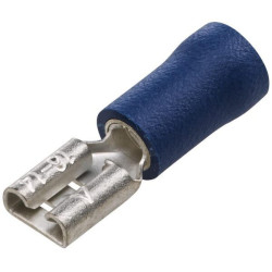 Gnybtų mentė moteriška, mėlyna, 1,5-2,5 mm² 4,8 x 0,5 mm, lizdinė plokštelė (100x), Hella 8KW744697003