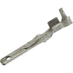 Gnybtų mentė, balta, 0,5–1 mm² 6,3 x 0,8 mm Ø2,8 mm, lizdinė plokštelė (100x), Hella 8KW744834003