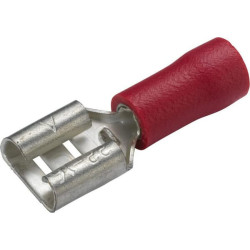 Gnybtų mentė moteriška, raudona, 0,5-1 mm² 6,3x0,8 mm, lizdinė plokštelė (15x), Hella 8KW044036812