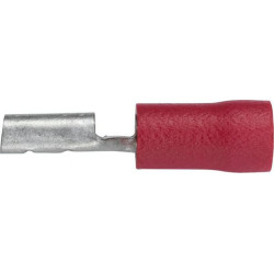 Gnybtų mentė moteriška, raudona, 0,5-1 mm² 6,3x0,8 mm, lizdinė plokštelė (15x), Hella 8KW044036812