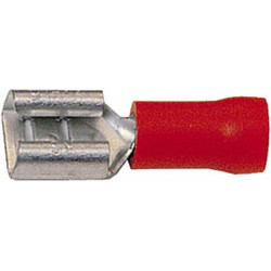 Gnybtų mentė moteriška, raudona, 0,5-1 mm² 6,3x0,8 mm, lizdinė plokštelė (15x), Hella 8KW044036812