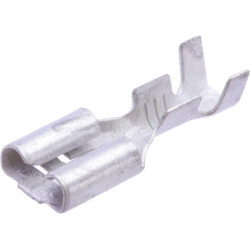 Gnybtų mentė moteriška, sidabrinė, 0,5-1mm² 4,8x0,8 mm, lizdinė plokštelė (100x), Hella 8KW733815003