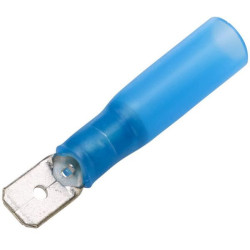 Gnybtų mentė vyriška, mėlyna, 1,5–2,5 mm² 6,3 x 0,8 mm, lizdinė plokštelė (25x), Hella 8KW732569003