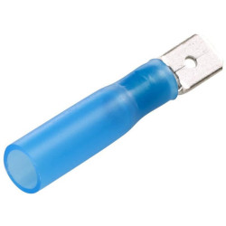 Gnybtų mentė vyriška, mėlyna, 1,5–2,5 mm² 6,3 x 0,8 mm, lizdinė plokštelė (25x), Hella 8KW732569003