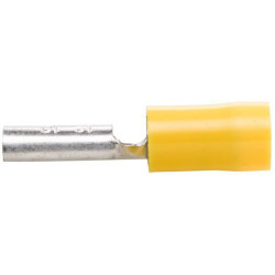 Gnybtų mentė moteriška, geltona, 4-6 mm² 9,5x1,2 mm, lizdinė plokštelė (50x), Hella 8KW700142003