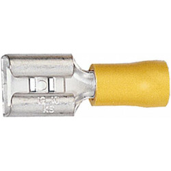 Gnybtų mentė moteriška, geltona, 4-6 mm² 9,5x1,2 mm, lizdinė plokštelė (50x), Hella 8KW700142003