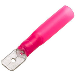 Gnybtų mentė vyriška, raudona, 0,5–1 mm² 6,3 x 0,8 mm, lizdinė plokštelė (25x), Hella 8KW732568003