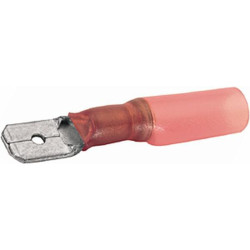 Gnybtų mentė vyriška, raudona, 0,5–1 mm² 6,3 x 0,8 mm, lizdinė plokštelė (25x), Hella 8KW732568003