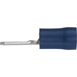 Gnybtų mentė vyriška, mėlyna, 1,5–2,5 mm² 6,3 x 0,8 mm, lizdinė plokštelė (100x), Hella 8KW044288003