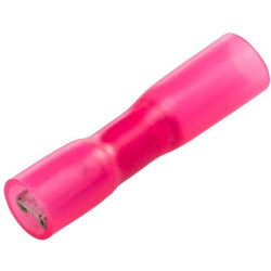 Gnybtų mentė moteriška, raudona, 0,5-1 mm² 2,8x0,8 mm, lizdinė plokštelė (25x), Hella 8KW744761003