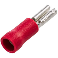 Gnybtų mentė moteriška, raudona, 0,5-1 mm² 2,8x0,5 mm, lizdinė plokštelė (100x), Hella 8KW705393003