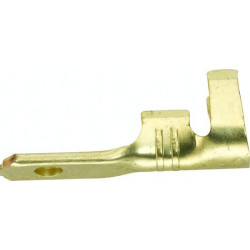 Gnybtų mentė vyriška, sidabrinė, 0,5-1 mm² 2,8x0,8 mm Ø2,8 mm, lizdinė plokštelė (100x), Hella 8KW744752003