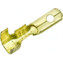 Gnybtų mentė vyriška, sidabrinė, 0,5-1 mm² 2,8x0,8 mm Ø2,8 mm, lizdinė plokštelė (100x), Hella 8KW744752003