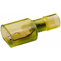 Gnybtų mentė, geltona, 4-6 mm² 6,3x0,8 mm, lizdinė plokštelė (25x), Hella 8KW744705003