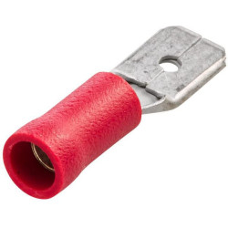 Gnybtų mentė, raudona, 0,5–1 mm² 6,3 x 0,8 mm (10x), Hella 8KW702796811