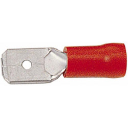 Gnybtų mentė, raudona, 0,5–1 mm² 6,3 x 0,8 mm (10x), Hella 8KW702796811