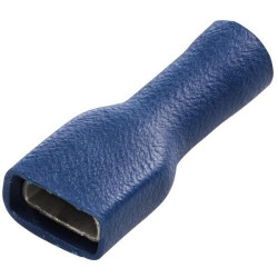 Gnybtų mentė moteriška, mėlyna, 1,5–2,5 mm² 6,3 x 0,8 mm, lizdinė plokštelė (8x), Hella 8KW708374812