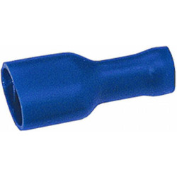 Gnybtų mentė moteriška, mėlyna, 1,5–2,5 mm² 6,3 x 0,8 mm, lizdinė plokštelė (8x), Hella 8KW708374812