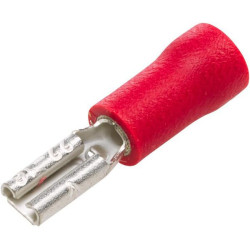 Gnybtų mentė moteriška, raudona, 0,5-1mm² 4,8x0,5 mm, lizdinė plokštelė (1x), Hella 8KW705393812