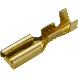 Gnybtų mentė moteriška, sidabrinė, 0,9-1,3 mm² 2,8 x 0,8 mm Ø2,8 mm, lizdinė plokštelė (100x), Hella 8KW744817003