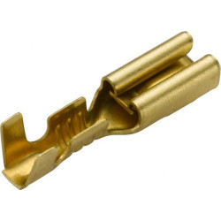 Gnybtų mentė moteriška, sidabrinė, 0,9-1,3 mm² 2,8 x 0,8 mm Ø2,8 mm, lizdinė plokštelė (100x), Hella 8KW744817003